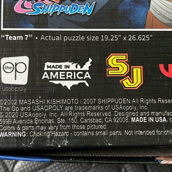 VTG Naruto Shippuden Team Puzzle 1000 piece The OP Usaopoly 19" X 27" Anime - Picture 4 of 5